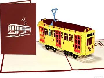Elektrische Tram met bovenleiding | Klassiek vervoermidde..., Verzenden, Nieuw