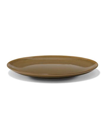 HEMA Dinerbord Ø26.4cm Monaco aardewerk donkerbruin, Verzenden, Nieuw