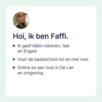 Bijles rekenen en taal aan huis in De Lier en online, Privéles, Bijles