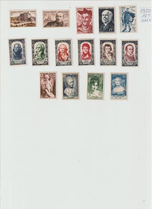 Frankrijk 1950/1959 - 10 jaren 1950 tot 1959 - Yvert&Tellier, Postzegels en Munten, Postzegels | Europa | Frankrijk
