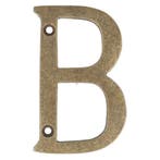 Letter groot B, brons antiek, Verzenden, Nieuw
