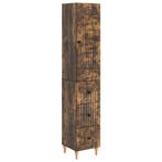 vidaXL Kastenset 2 pcs 33 x 34,5 x 90 cm Bewerkt hout, Huis en Inrichting, Verzenden, Nieuw