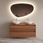 Badmeubelset BWS Riga Met Topplaat 120 cm Walnoot, Ophalen of Verzenden, Nieuw, Bad