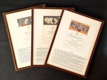 Château Mouton Rothschild - Wine Labels in Walnut Wooden, Nieuw