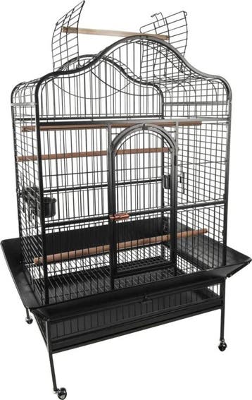 Papegaaienkooi Flamingo Paros Antraciet – Extra Ruime Lux., Dieren en Toebehoren, Vogels | Hokken en Kooien, Verzenden, Nieuw