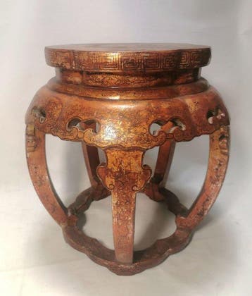 Kruk - Hout, Lakleer - China (Zonder minimumprijs)