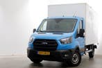 Ford Transit 350 2.0 TDCI 130pk Bakwagen met achterdeuren 2-, Gebruikt, Euro 6, Blauw, Dealer onderhouden