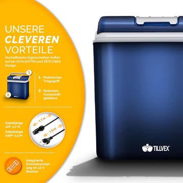 Koelbox Elektrisch – 12V en 230 volt - Coolbox - Frigobox -, Caravans en Kamperen, Koelboxen, Verzenden, Zo goed als nieuw