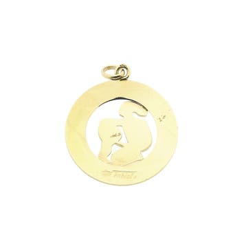 Fabiola gouden sterrenbeeld hanger; Waterman, Ophalen of Verzenden, Gebruikt, Goud, Overige merken