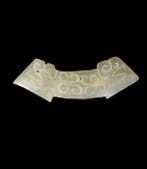 Oud-Chinees - Hanger huang in doorschijnende witte jade -, Antiek en Kunst