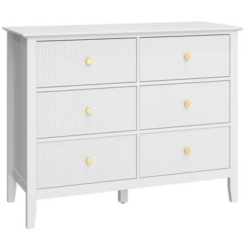 Moderne Dressoir Met 6 Lades Opslagkast Voor Woonkamer Slaap, Verzenden, Nieuw