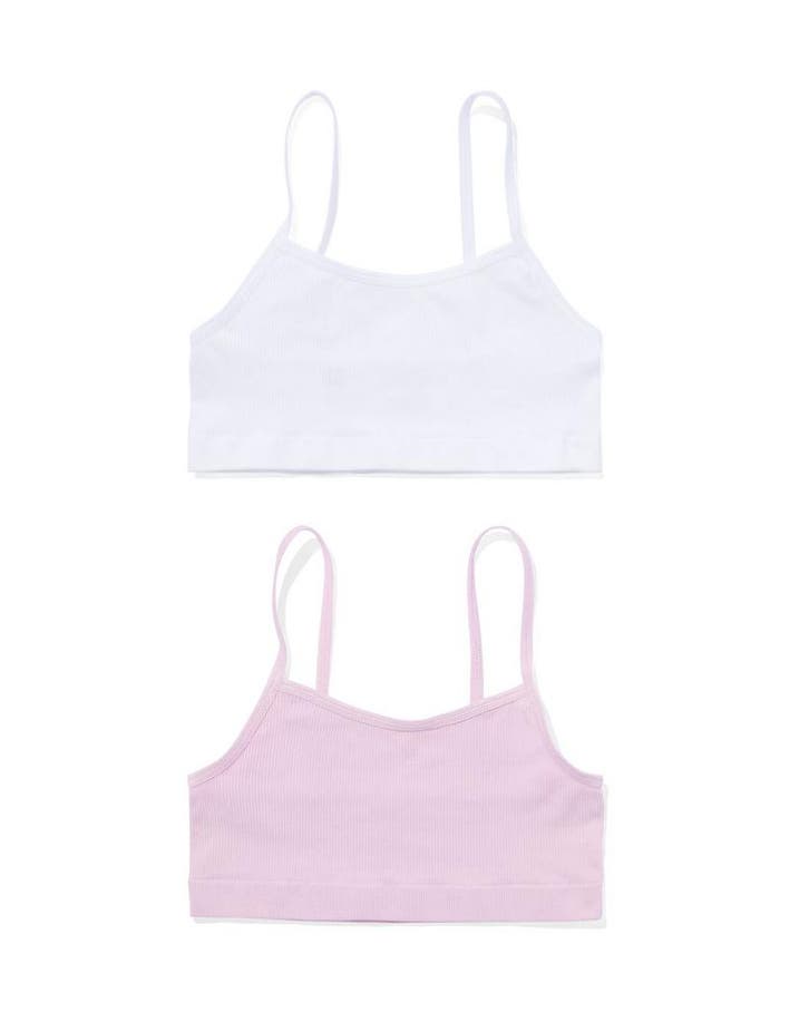 HEMA Kindertops naadloos rib - 2 stuks lichtpaars, Kinderen en Baby's, Kinderkleding | Overige, Nieuw, Verzenden