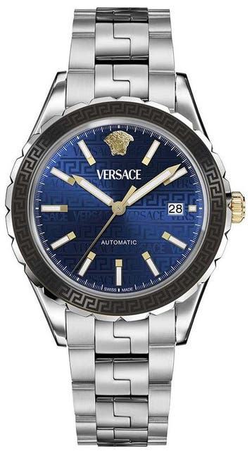 Versace VEQCA0424 Hellenyium automatisch horloge 42 mm, Overige merken, Staal, Verzenden, Polshorloge