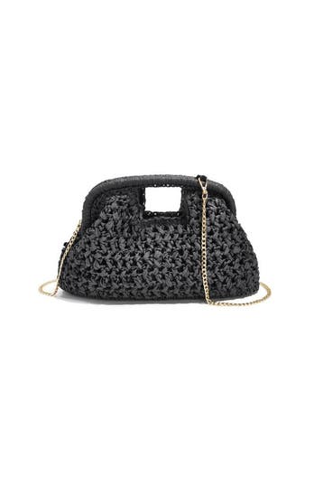 Strandtas met Strovlechtwerk | Zwart & Donkerbruin - Zwart, Sieraden, Tassen en Uiterlijk, Tassen | Damestassen, Verzenden, Nieuw