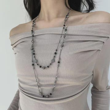 Dubbele Laags Ketting met Bloemen en Kralen - Bohemian Stijl, Verzenden, Nieuw