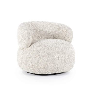 Fauteuil Maeve - Beige Maywood - 96107 - fauteuils, Nieuw, Stof