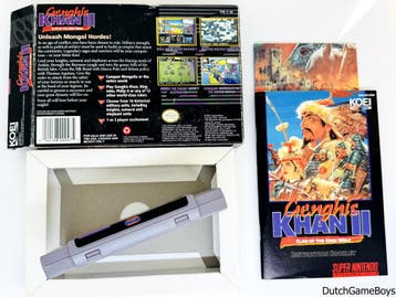 Super Nintendo / Snes - Genghis Khan II - Clan Of The Gray W, Verzenden, Gebruikt
