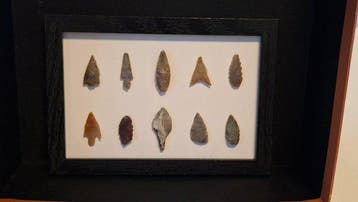 prehistorie vuursteen Pijlpunt - 120 mm (Zonder