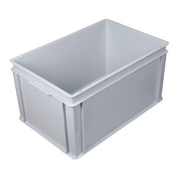 Stapelbak kunststof 600x400x325 mm 60 liter grijs, 40 liter of meer, Ophalen of Verzenden, Nieuw