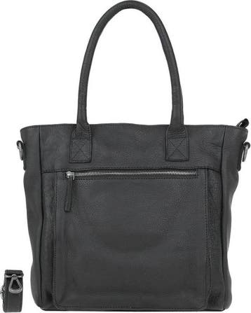 DSTRCT Raider Road Leren Dames Handtas - Zwart, Verzenden, Nieuw