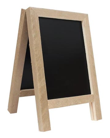 Krijtstoepbord Steigerhout Mini A4, Nieuw in verpakking