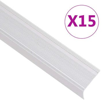 vidaXL Trapneuzen L-vormig 15 st 100 cm aluminium, Verzenden, Nieuw