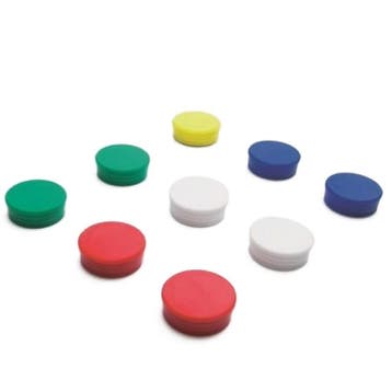 Memomagneten 10 stuks kleuren 30mm, Nieuw in verpakking
