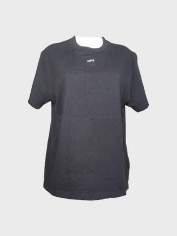 Off White T-shirt Dames maat XS Zwart, Zwart, Ophalen of Verzenden, Zo goed als nieuw, Maat 34 (XS) of kleiner