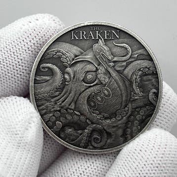 Niue. 2 Dollars 2026 – The Kraken – 1 oz Silver coin – Ag