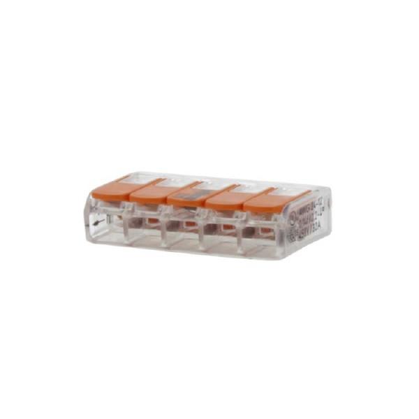 Lasklem | Wago | 5 polig (tot 4 mm², Herbruikbaar, 25 stuks), Doe-het-zelf en Verbouw, Elektra en Kabels, Nieuw, Verzenden