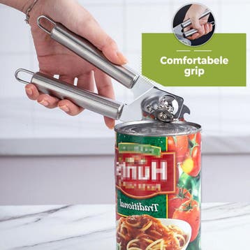 HI NATURE™ Blikopener - RVS Handmatige blikopener -, Ophalen of Verzenden, Zo goed als nieuw
