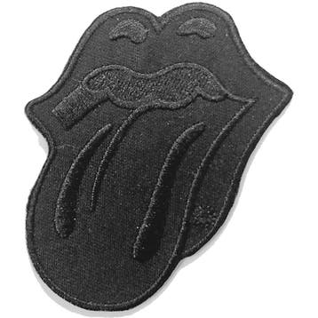 The Rolling Stones - Classic Tongue Black - patch off. merch, Ophalen of Verzenden, Nieuw, Kleding