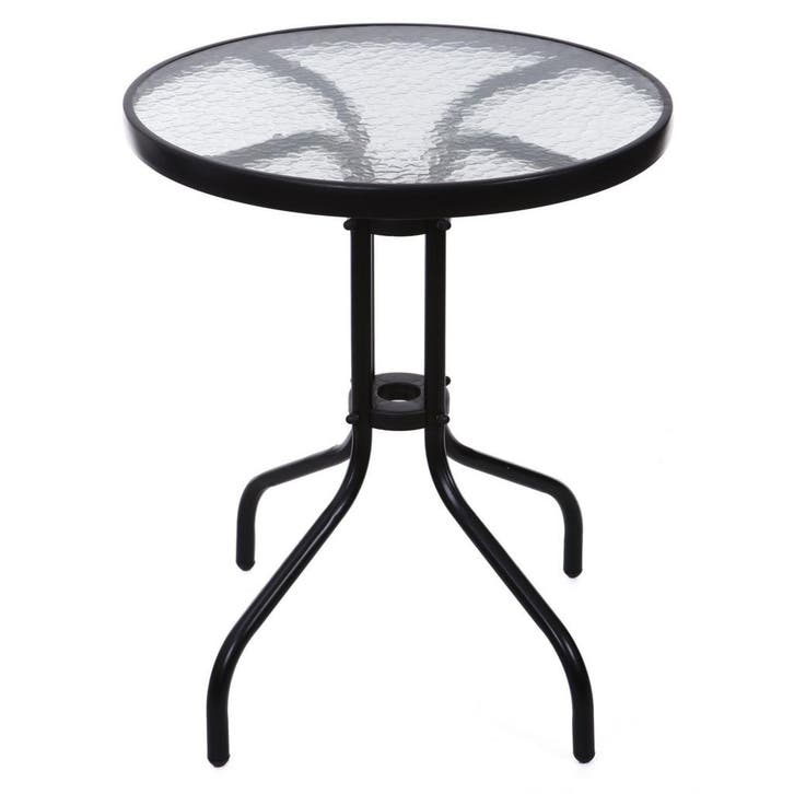Balkontafel 60cm Gehard Glas | Nieuw | Scherpe Prijs, Tuin en Terras, Tuintafels, Rond, Nieuw, Metaal, Ophalen of Verzenden
