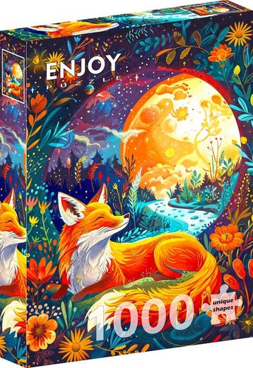 Moon Fox Puzzel (1000 stukjes) | Enjoy Puzzle - Puzzels, Verzenden, Nieuw