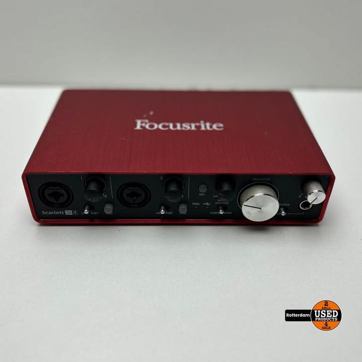 Focusrite Scarlett 2i2 4th gen audio interface, Muziek en Instrumenten, Midi-apparatuur, Gebruikt, Verzenden