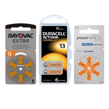 Proefpakket: 3 pakjes met 6 batterijen No. 13 oranje, Ophalen of Verzenden, Nieuw