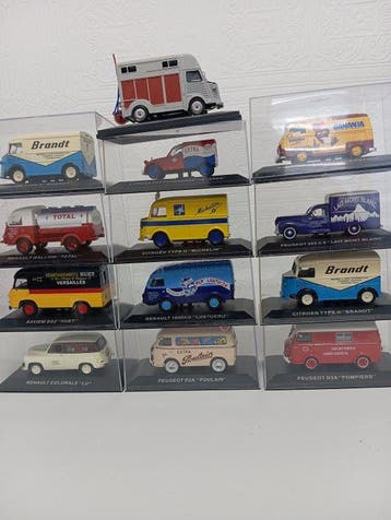 Altaya 1:43 - Modelauto (13) - Assorted Commercial Vans, Nieuw
