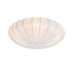 Japandi plafondlamp wit zijden 60cm 5-lichts - Plu, Verzenden, Nieuw, Stof, Design