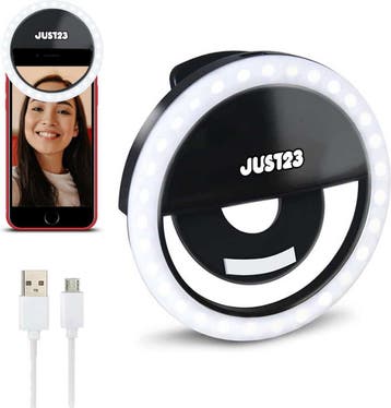 JUST23 Ringlamp voor Telefoon, Laptop &amp; Tablet – Selfie, Ophalen of Verzenden, Nieuw