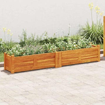 vidaXL Plantenbak verhoogd 150x30x25 cm acaciahout, Minder dan 30 cm, 100 cm of meer, Verzenden, Nieuw