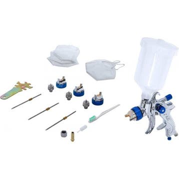 Verfspuit met 3 nozzle sets BGS 70048 (WERKPLAATSINRICHTING), Verzenden, Nieuw