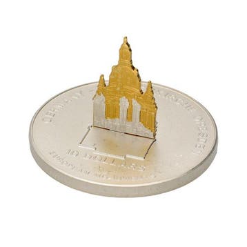 Nauru. 10 Dollars 2004 - Frauenkirche Dresden (Zonder