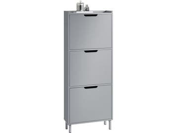 SoBuy FSR151-H-HG - Schoenenkast - 3 Kleppen - Grijs, Verzenden, Nieuw