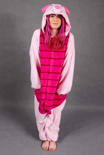 Onesie Knorretje Pak Kostuum XS-S Winnie De Poeh Piglet Vark, Carnaval, Nieuw, Ophalen of Verzenden, Kleding