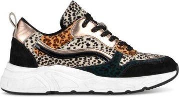 PS Poelman Sneakers Suède met Furry Luipaard Print en, Verzenden, Nieuw