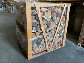 Online veiling: Brandhout, palletkist