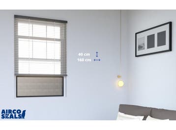 FDBW Insectenhor voor Schuifraam - 40 × 140 cm - Zwart, Verzenden, Nieuw