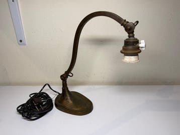 Lamp - Brons - Art Nouveau Bureaulamp