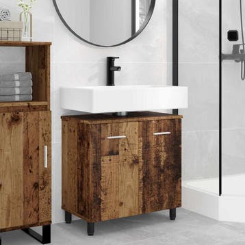 vidaXL Badkamer Waskom Oud hout 60 x 35 x 60 cm Bewerkt hout, Verzenden, Nieuw