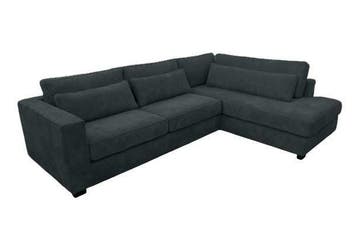 Hoekbank Merselo - hoekbanken - Zwart, Nieuw, 150 cm of meer, Stof, 250 tot 300 cm